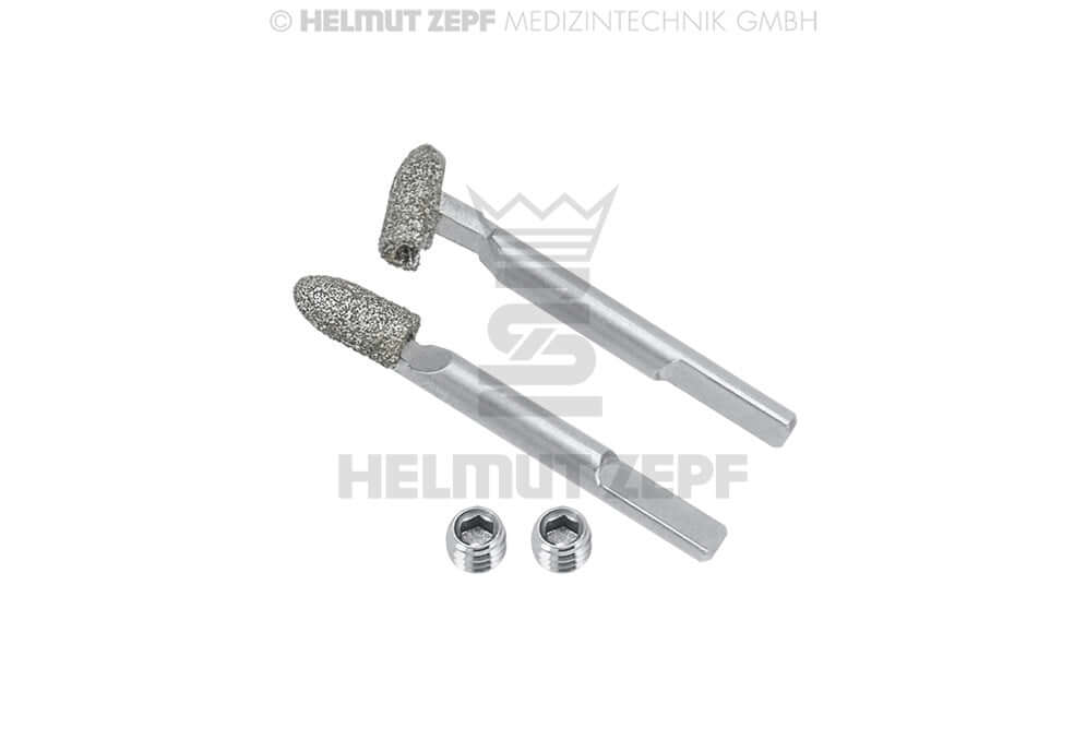 Helmut Zepf Movable Diamond Tips 2.35mm Orthodontic Plier Tips for 31.185.00 31.185.01 31.185.04 Pack of 2