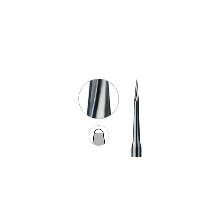 332 008 FG carbide finishing bur cone pointed with non-cutting tip for filling treatment, pack of 2