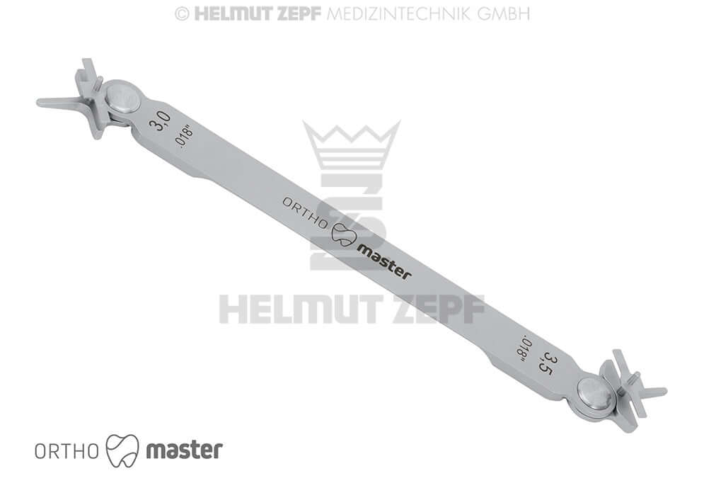 Orthodontic Bracket Positioner #1 System .018" 3/3.5mm Helmut Zepf 33.261.01 Ortho Master Precision Tool