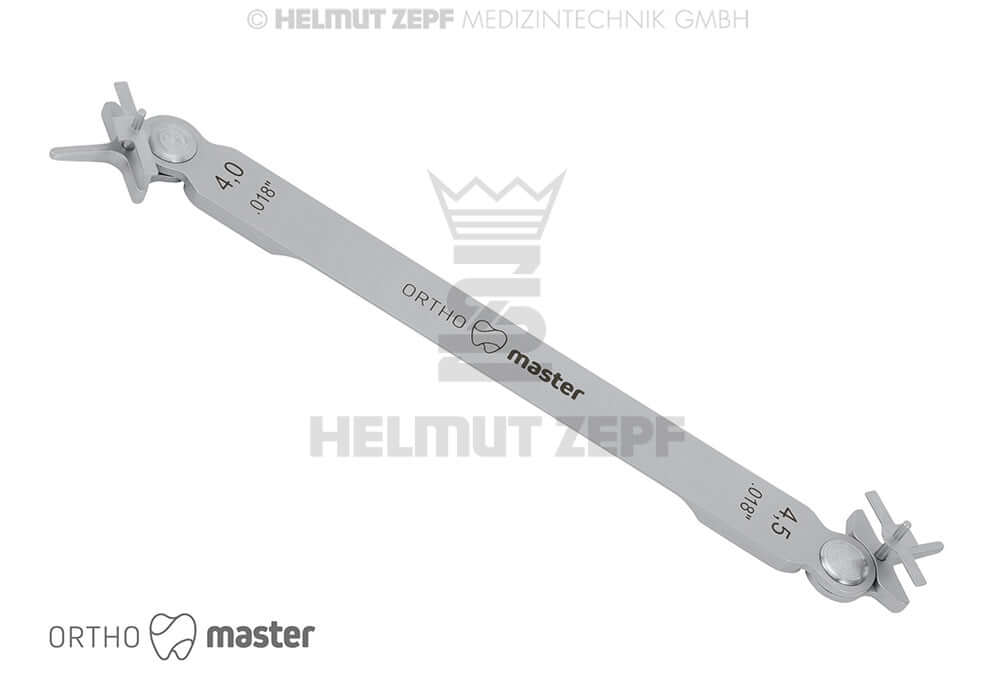 Orthodontic Bracket Positioner #2 System .018" 4/4.5mm by Helmut Zepf No. 33.261.02