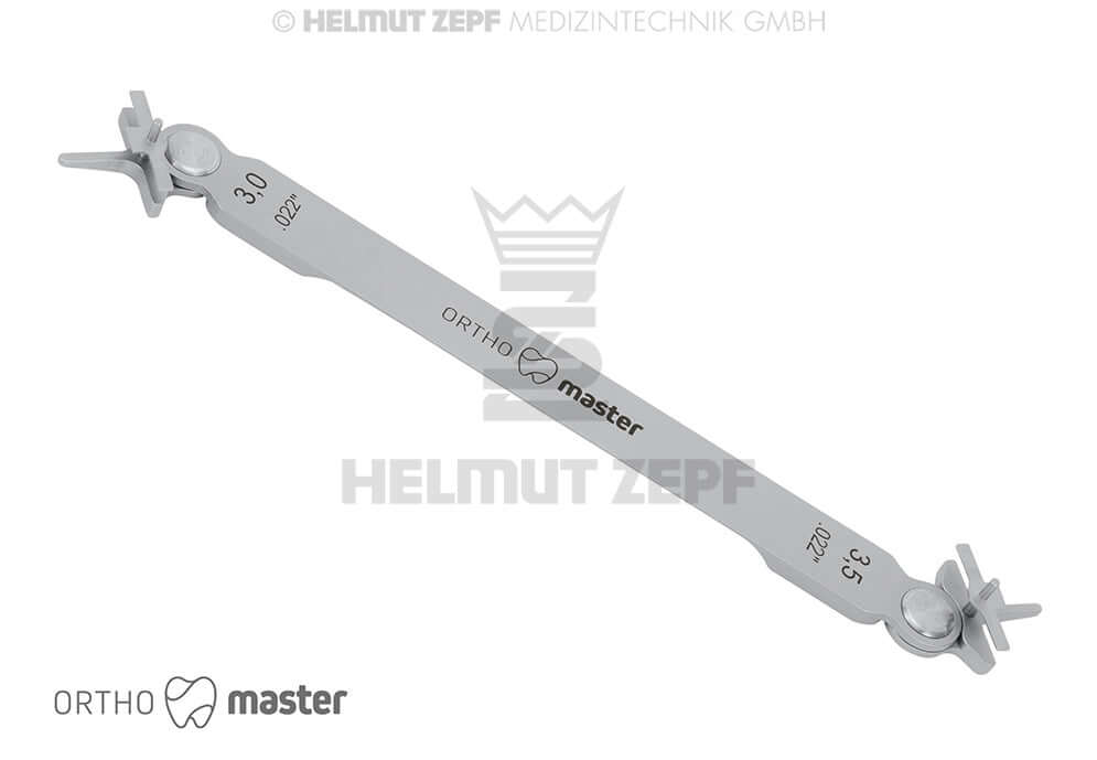 Orthodontic Bracket Positioner #4 System .022" 3/3.5mm by Helmut Zepf No.33.261.10 for precise bracket placement