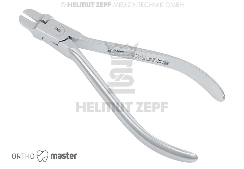 OrthoMASTER Tweed Angle arch bending plier forged High Carbon Steel 0.56x0.70mm Helmut Zepf 33.710.31