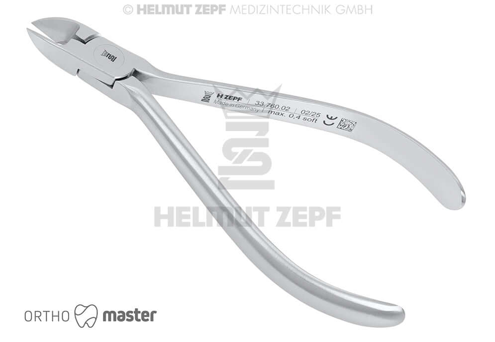 Orthodontic Pin and Ligature Cutter 11cm Carbide Inserts 0.4mm Helmut Zepf 33.760.02 Stainless Steel Pliers