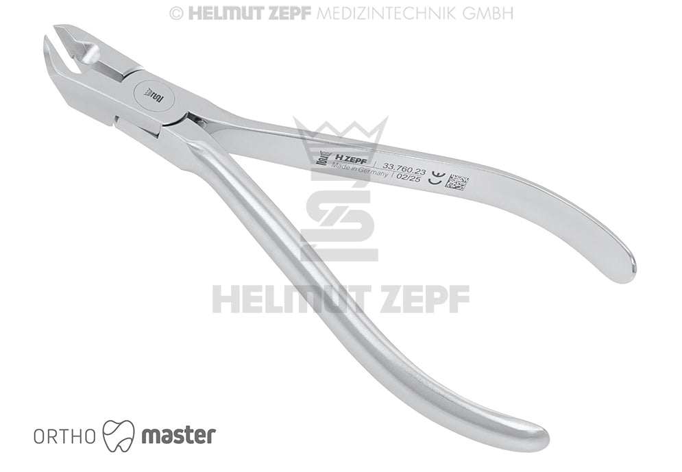 Bracket Debonding Plier 45° Carbide Inserts by Helmut Zepf No. 33.760.23 for precise orthodontic bracket removal