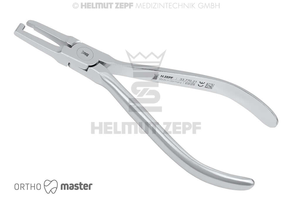 Orthodontic Oliver Band Removing Pliers 13cm Plastic Insert by Helmut Zepf No.33.770.21 for safe band removal