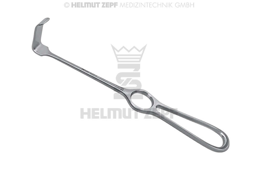 Kocher-Langenbeck Retractor 21.5 cm 15x35 mm by Helmut Zepf No. 38.426.04 surgical instrument