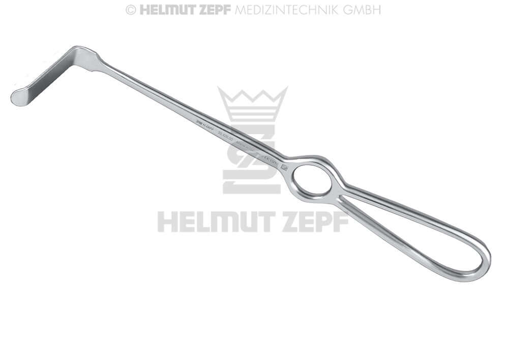 Obwegeser Retractor Soft Tissue Bent Upward 22cm 60x12mm by Helmut Zepf No.38.428.04