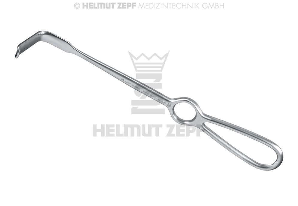 Obwegeser Retractor Curved Downward 22cm 10x35mm by Helmut Zepf No.38.438.03 surgical dental instrument