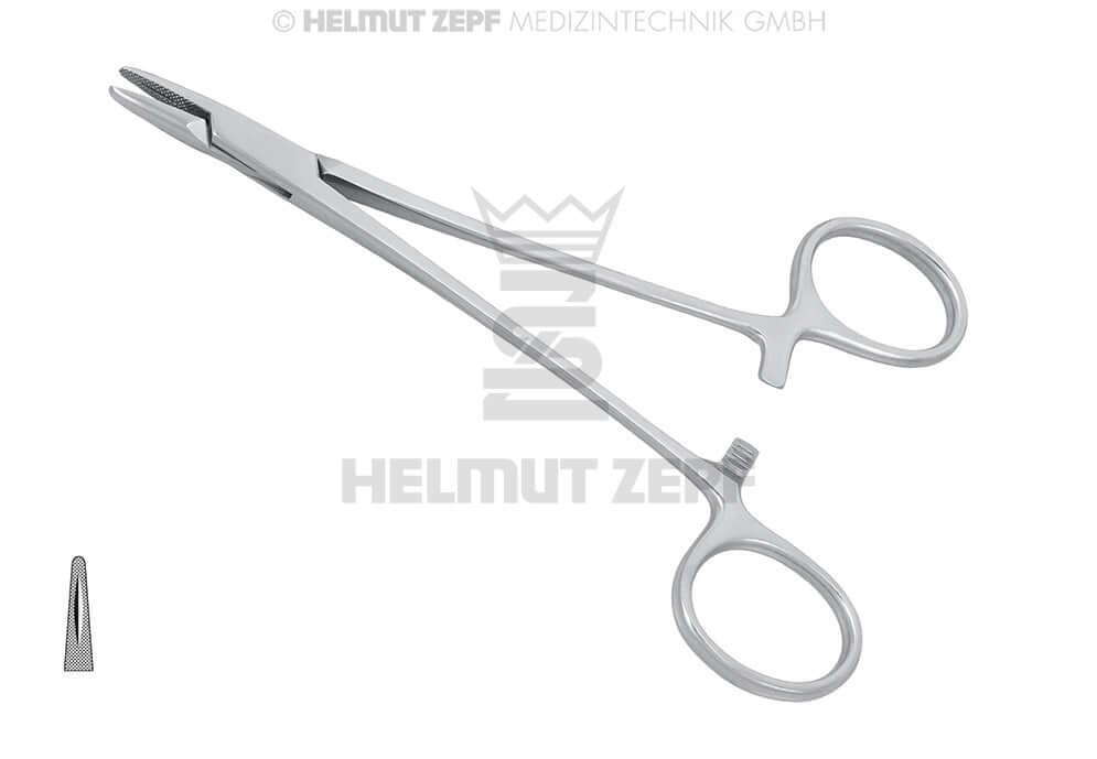 Mayo-Hegar Needle Holder Straight 14cm by Helmut Zepf No. 41.256.14 - Surgical Instrument