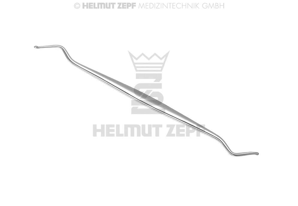 Hemingway Curette Sharp Spoon Modified 3.0mm 17.5cm Helmut Zepf No. 41.846.22 Dental Surgical Instrument