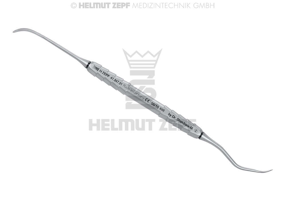 Microscopic Sinus Lift Curette #2 Double-Ended 3.0/2.4mm by Dr. Shakibaie Helmut Zepf No. 41.847.01
