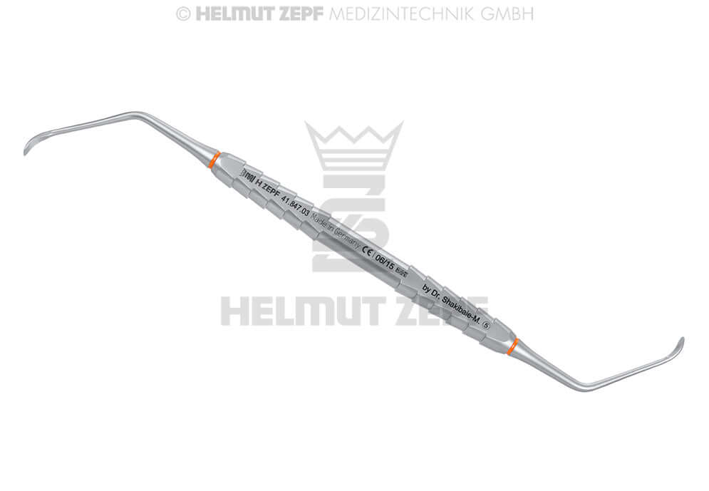 Microscopic Sinus Lift Curette #5 Double-Ended 4.6/5.2mm by Dr. Shakibaie Helmut Zepf 41.847.03