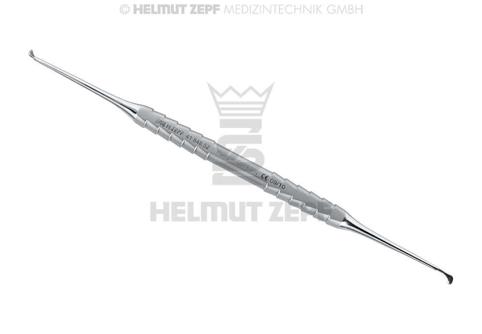 Sinus Lift Curette #2 by Dr. Meiselbach, Blunt 2.3mm, Helmut Zepf No. 41.848.52 dental surgical instrument