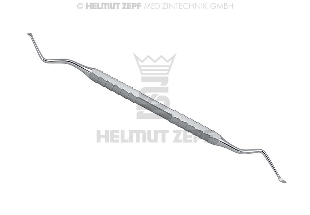 Lucas Curette Double-Ended Scraper 3mm #2 Helmut Zepf ZEPF-Line Dental Instrument No. 41.855.02Z