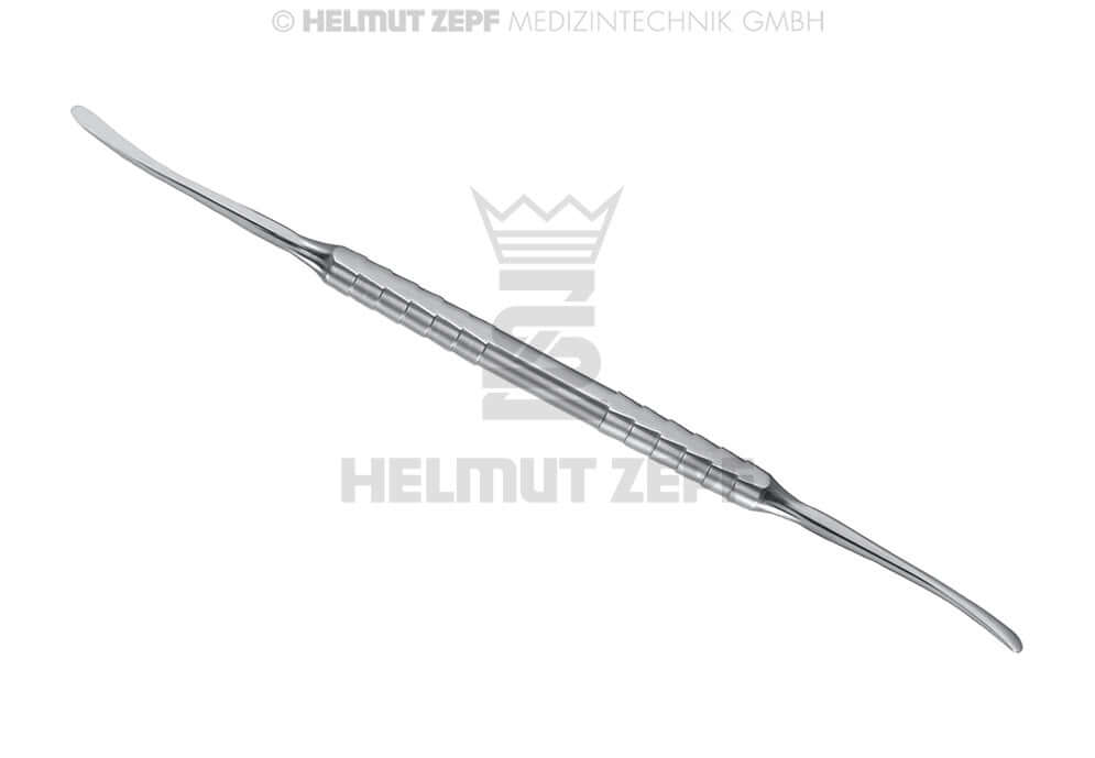 Freer Elevator Curette #1, 4mm Tips, 8mm Diameter - Helmut Zepf No. 41.864.01 Dental Instrument