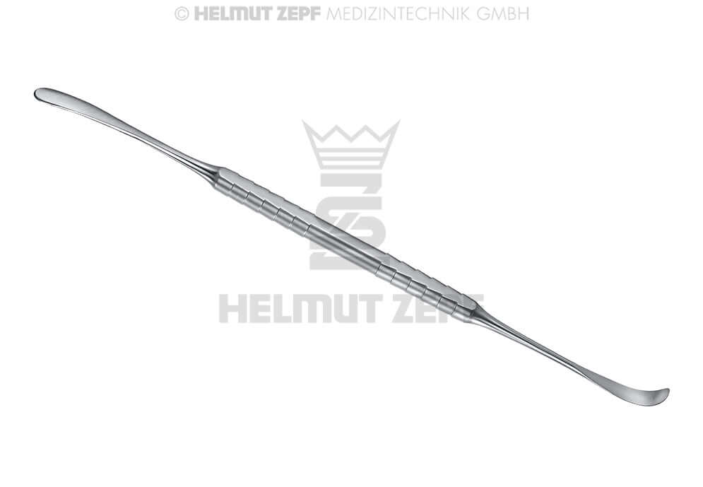Freer Elevator Curette #2, 5.5mm Tips, 8mm Diameter, Helmut Zepf ZEPF Design Dental Instrument No. 41.864.02