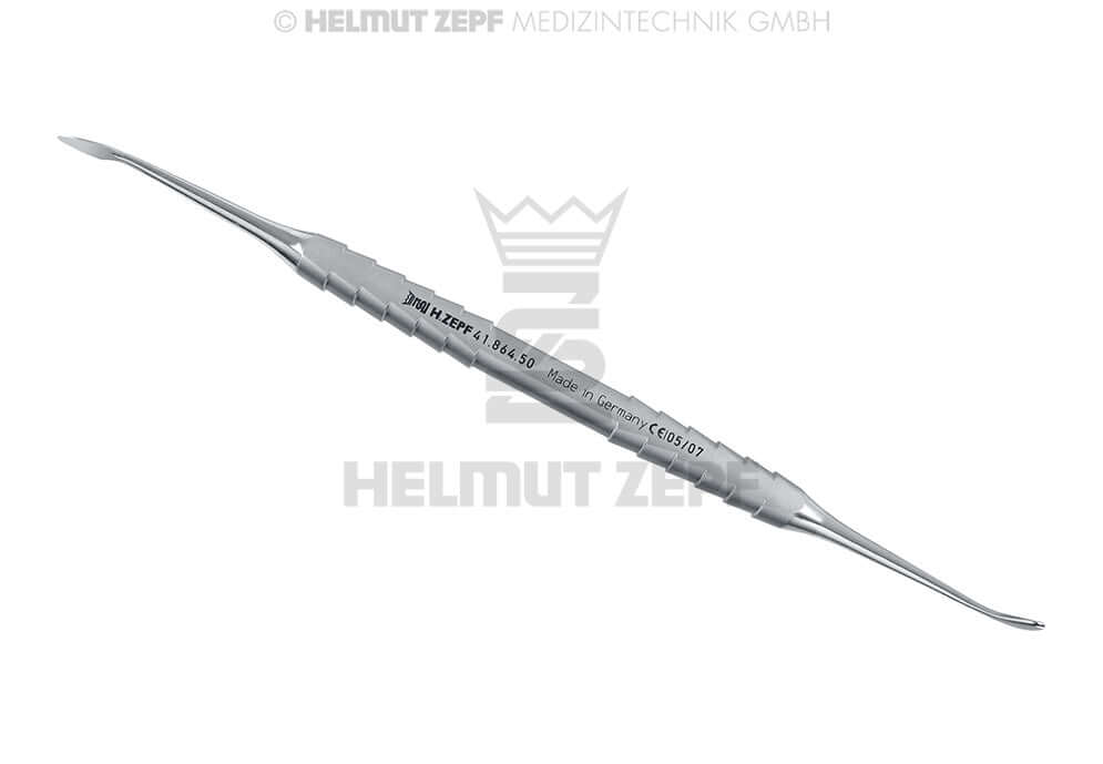Helmut Zepf Spiculum Raspatory and Round Periosteal Elevator 4.2mm Round, 3.8mm Lance Tip No. 41.864.50