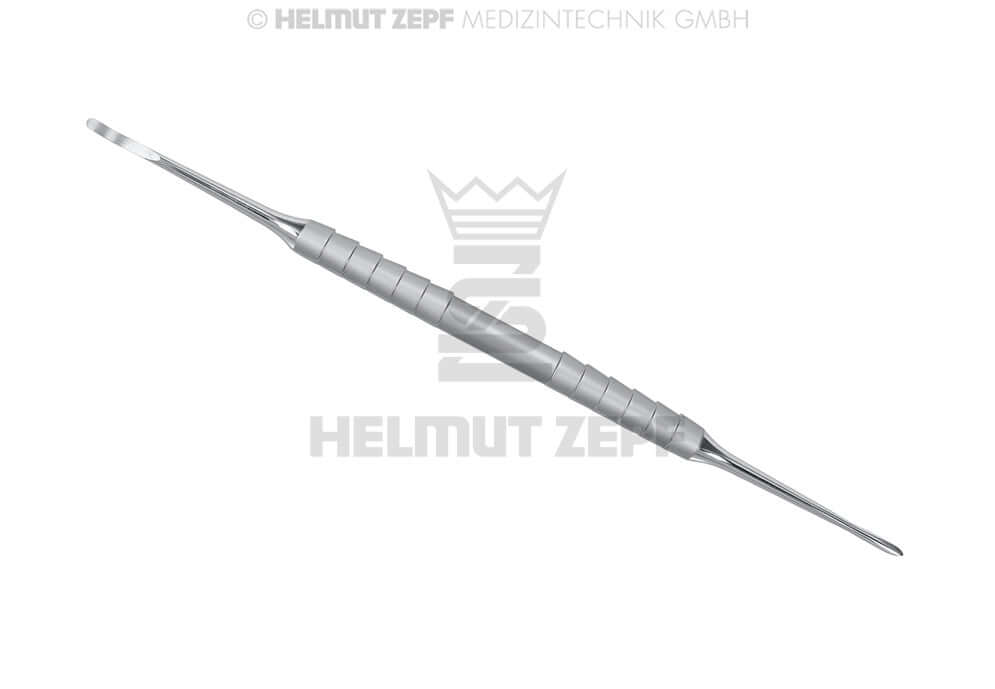 Helmut Zepf Raspatory Curette Pointed 2mm Round Curved 2mm Dental Surgical Instrument No. 41.864.60