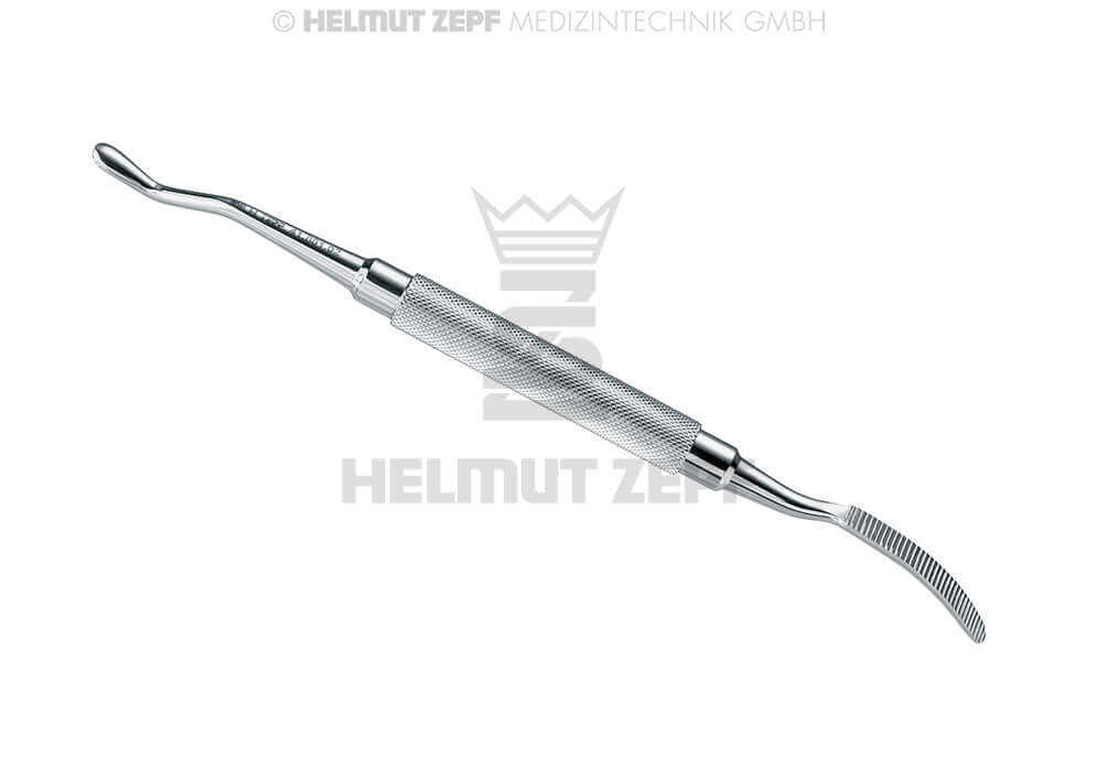 Miller Bone File #2 Parallel Cut Double Ended Alveolotomy File 17.5cm Helmut Zepf 41.881.02