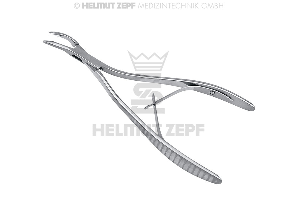 Friedman Micro-Bone rongeur forceps La Grange S-form bending 15.5cm Helmut Zepf 42.315.16S surgical instrument