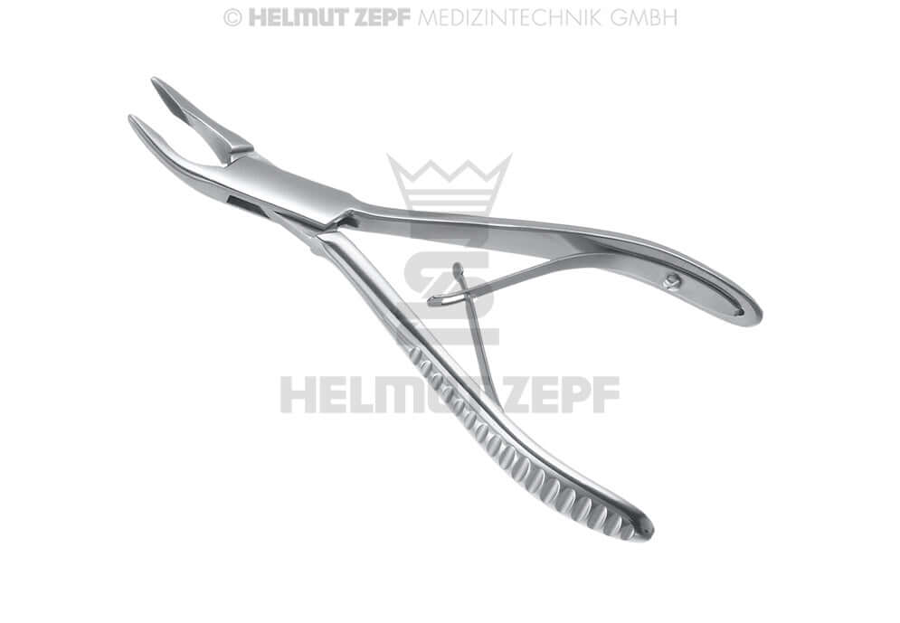 Helmut Zepf mini friedman rongeur forceps 14cm 30° No.42.320.14 for precise bone removal in surgical procedures