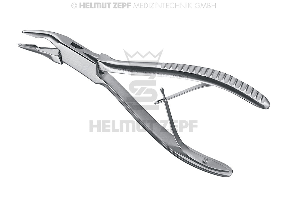 Blumenthal Bone rongeur forceps 30° Curved 15.5cm Helmut Zepf 42.358.15 surgical instrument