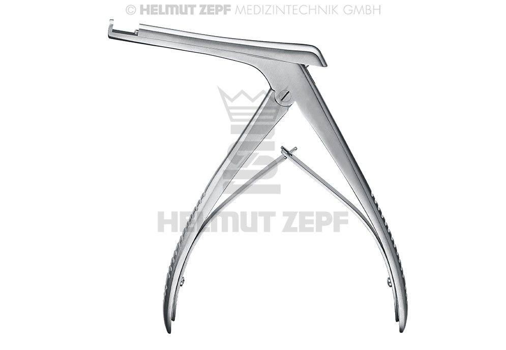 Kerrison rongeur forceps 90° angle 7cm shaft 4mm bite by Helmut Zepf surgical bone removal instrument