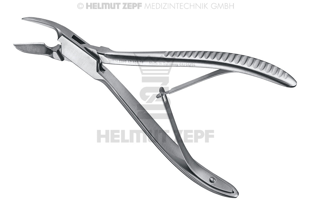 Cleveland rongeur forceps #5 16.5cm by Helmut Zepf, stainless steel bone cutting instrument for precise surgical bone removal