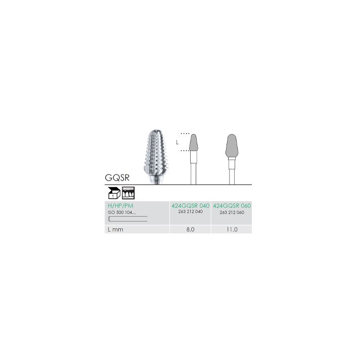 Busch 424GQSR 040 HP CUTT COARS CC CARB - (Pack of 1) Bur Made in Germany