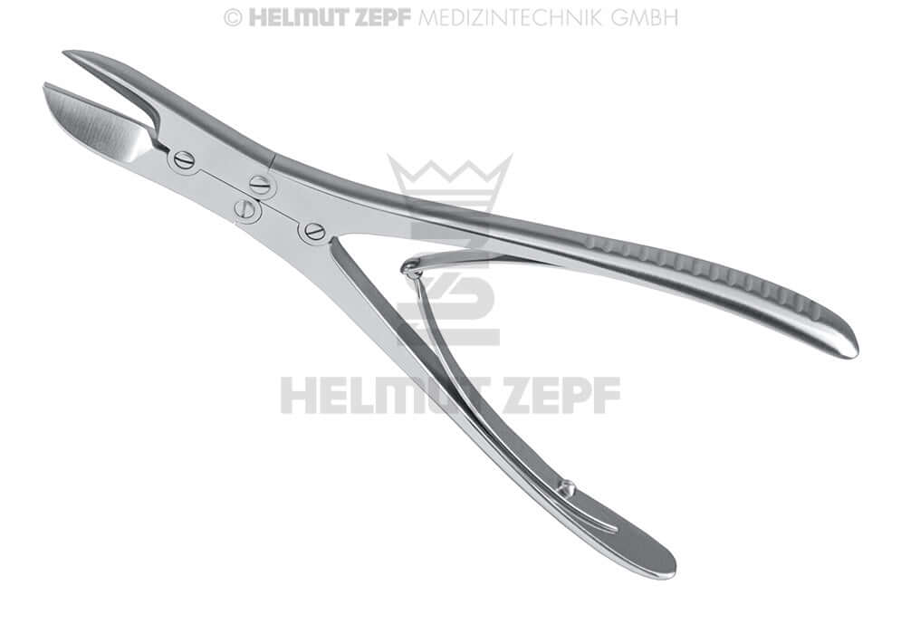 Ruskin-Liston Bone Cutting Forceps Double Action Straight 18.5cm Rongeur by Helmut Zepf No.42.620.18