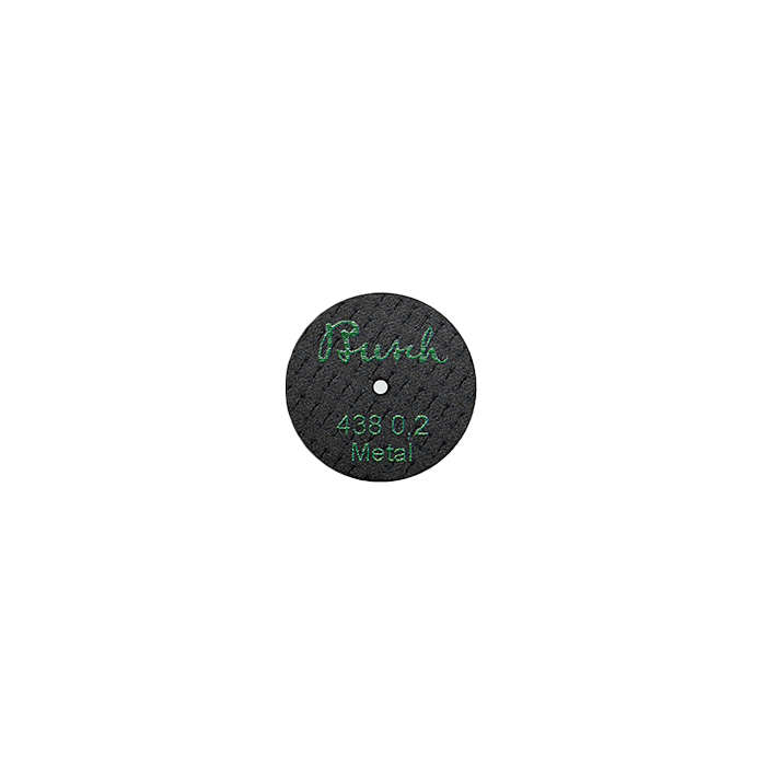 Busch 438 0.2 fiber cut-off disc for metal alloys, abrasive fiber-reinforced disc for crown and bridge casting technique