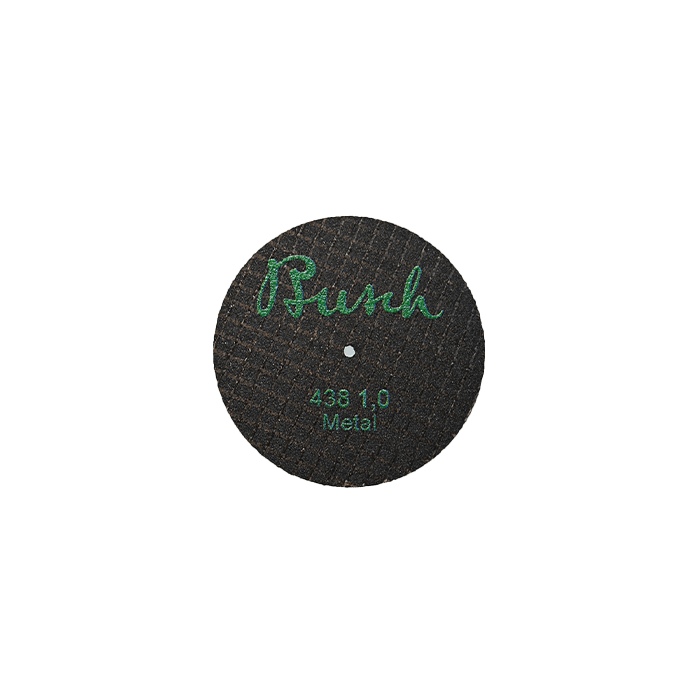 Busch 438 1.0 fiber cut-off disc for metal alloys - abrasive fiber-reinforced disc for crown and bridge model casting