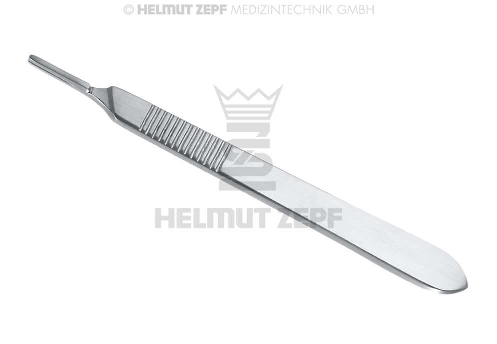 Scalpel Handle Solid #3 for Blades 10-15 Helmut Zepf 46.010.03 Stainless Steel Surgical Instrument