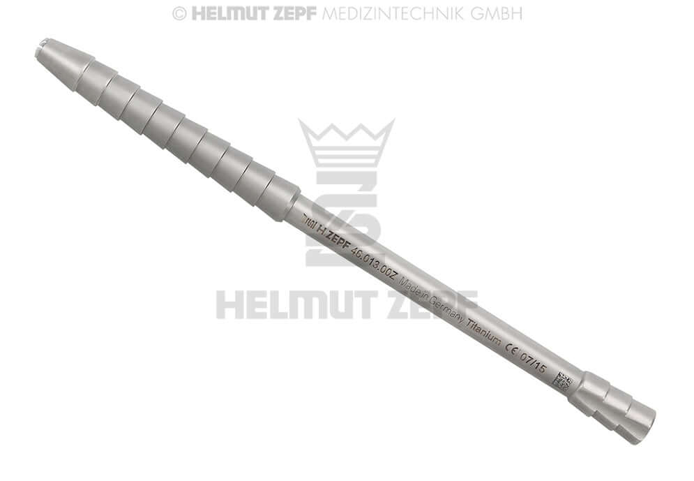 Micro Surgical Scalpel Handle ZEPF-Line Lightweight Titanium 13.5cm Helmut Zepf No.46.013.00Z