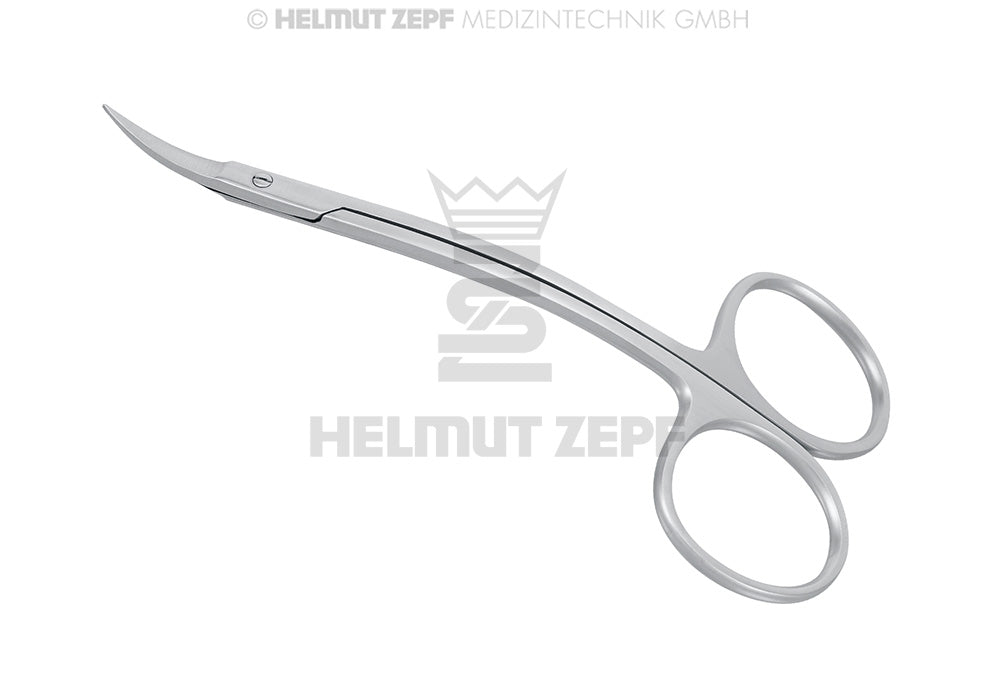 La Grange Scissors Compound Curved 11.5cm Serrated Edge by Helmut Zepf for Surgical Tissue and Dental Gum Procedures