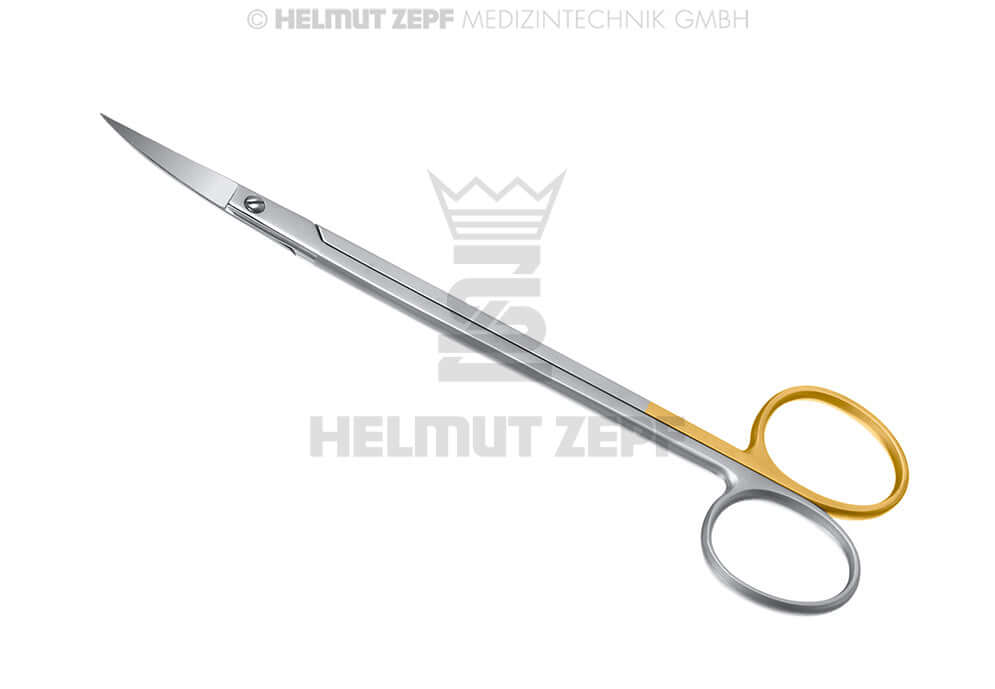 Kelly Scissors Curved 16cm Supercut Serrated Edge Surgical Dental Gum Scissors Helmut Zepf 46.077.16SC