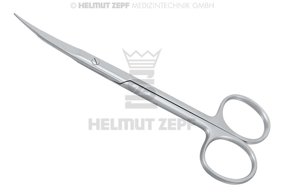 Goldman Fox Scissors curved 13cm serrated edge dental gingivectomy surgical tissue scissors by Helmut Zepf