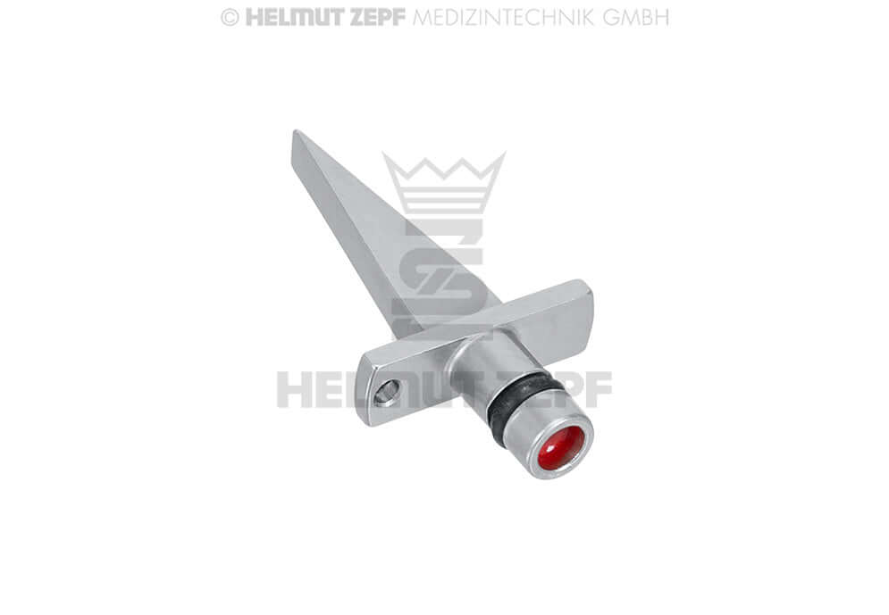 Helmut Zepf Wedge Osteotome 2/3.5mm Red Color Code No.47.099.32 for bone splitting in dentistry
