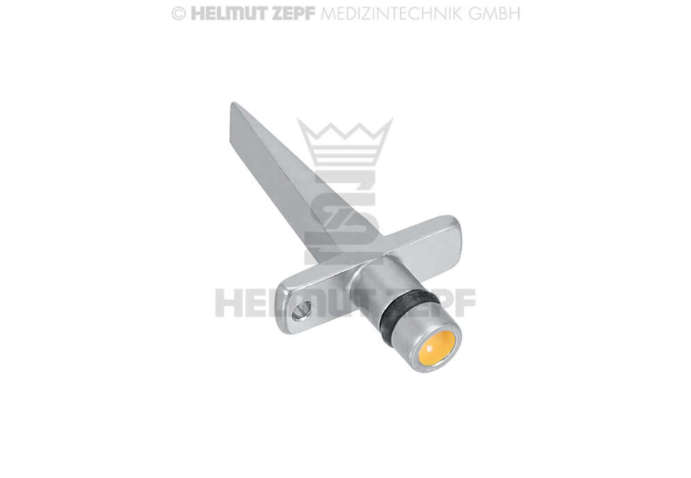 Wedge Osteotome 3/2.2mm Yellow Color Code Helmut Zepf No.47.099.33 Dental Surgical Instrument