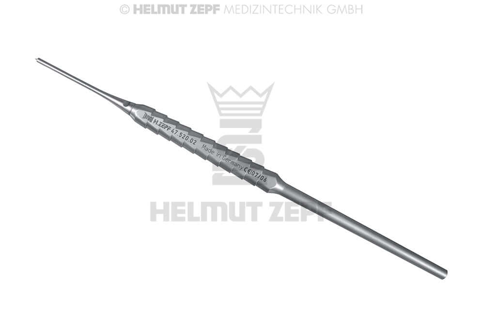 Perforated Curette Perforation Instrument Helmut Zepf No. 47.520.02 for precise dental procedures