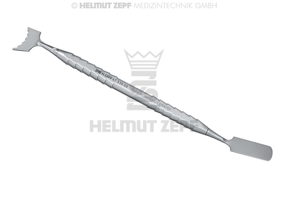 Bone Augmentation Applicator and Spatula Helmut Zepf No. 47.530.00 for precise graft placement
