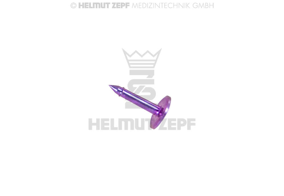 Intraosseous Titanium Pin Reinforced Ø1mm 6mm Long Soft Tissue Grafting Pack 5 Helmut Zepf 47.561.06