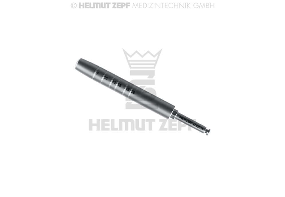 Pi-Series Osteotome Insert Ra-Hex Connection Beat Absorption Ø5.0mm Shank Ø4.2mm Tip Helmut Zepf 47.937.14