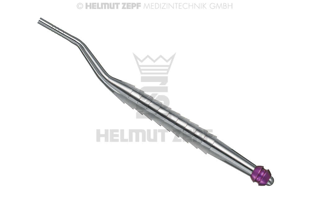 Dental Osteotome Concave Angulated Angled Ø3.4/3.8 Red Mark for Implants Ø4.3 Helmut Zepf 47.943.38