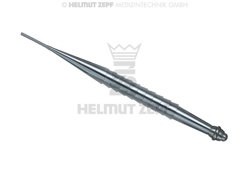 Dental Osteotome Instrument Convex Straight Ø 2.0 Colorless Mark by Helmut Zepf No. 47.944.20