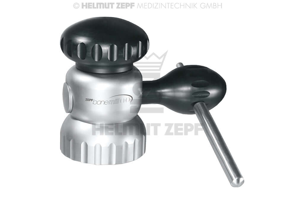ZEPF Bone Mill to Crush Autologous Bone Helical Toothed Helmut Zepf No. 47.954.01 surgical dental instrument