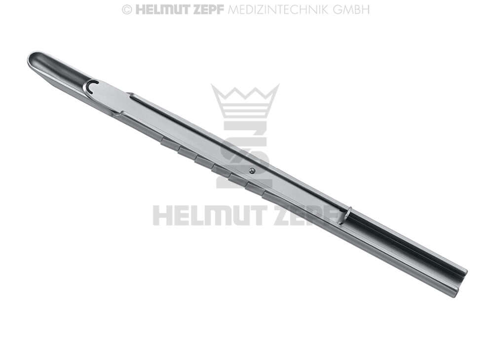 ZEPF Bone Scraper Ø 10mm 156mm ZEPF-Line by Helmut Zepf No. 47.957.00 surgical dental instrument