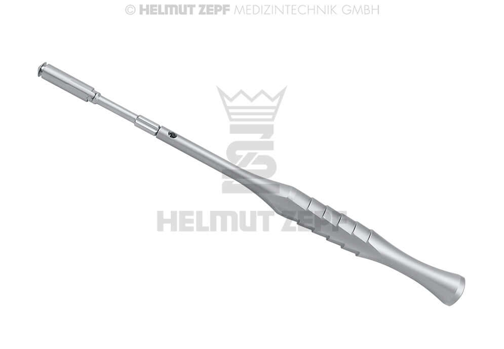 ZEPF Bone Scraper II Ø 6 Straight with One Blade - Helmut Zepf No. 47.957.10 Surgical Dental Instrument