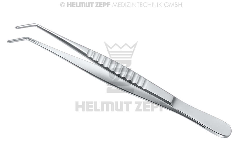 Debakey Forceps Modified Angled Operative Pliers 16cm 1.9mm Width by Helmut Zepf No.50.229.16