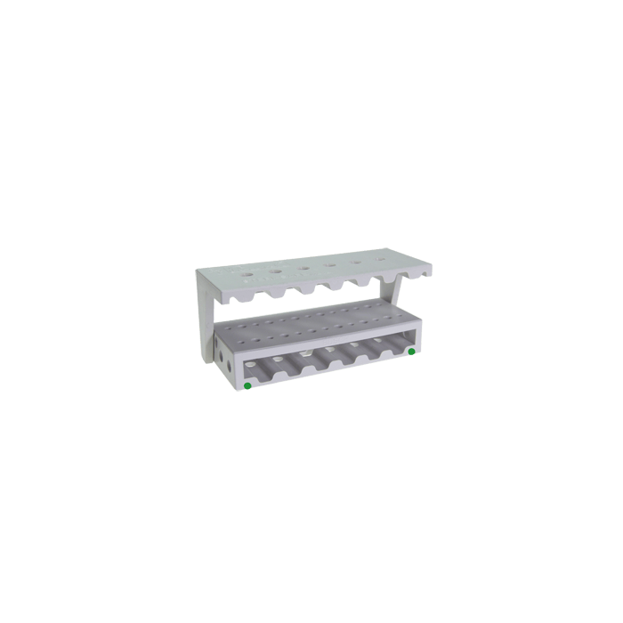Steri-Safe Wave dental bur block sterilizable green pack of 2 for 14 FG and 12 RA instruments